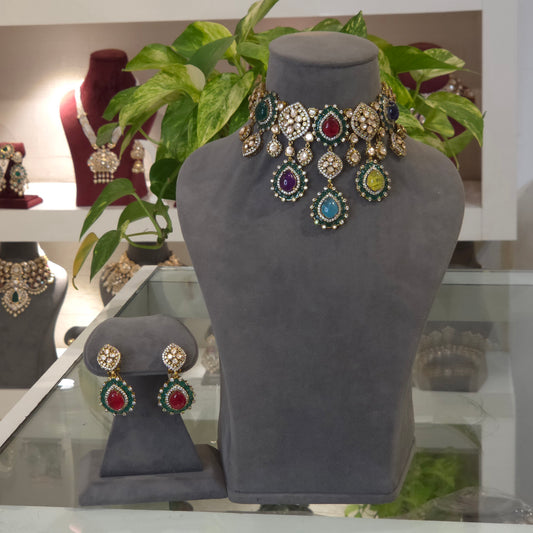 Shelja moissanite polki set