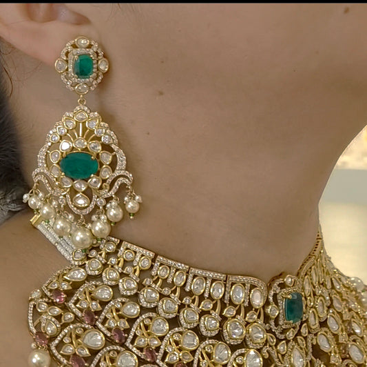 Sheraz polki bridal set