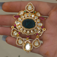 Imran Moissanite polki brooch