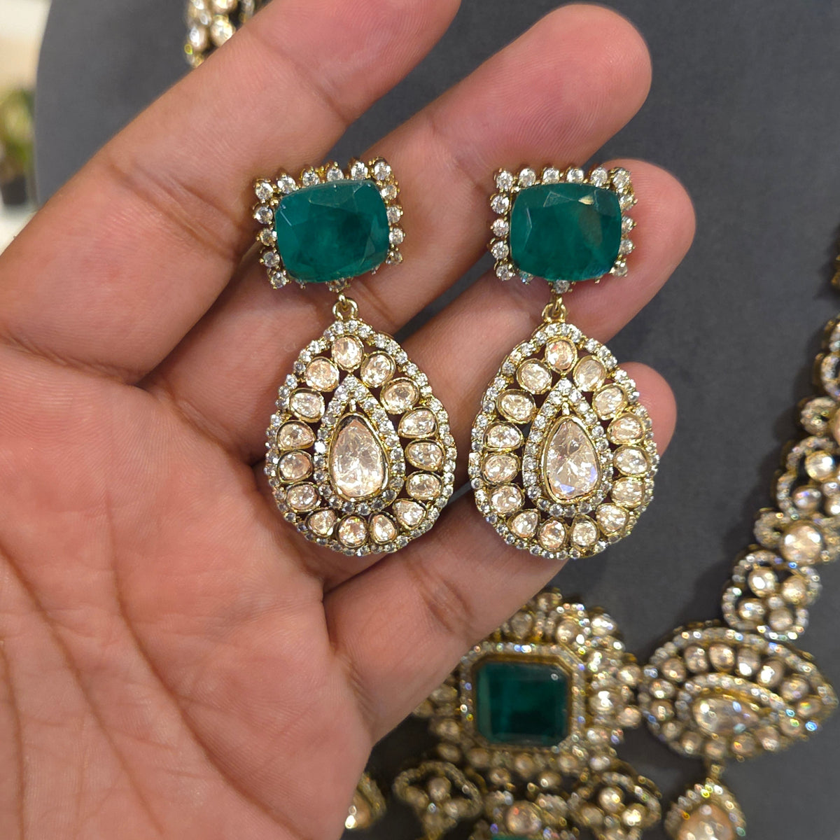 Rehaana moissanite polki set