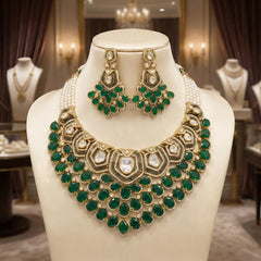 Sabrina polki necklace set