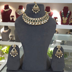 Nihar moissanite polki set