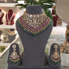 Ruhani polki bridal set