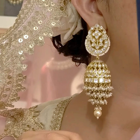 Karna polki jhumka