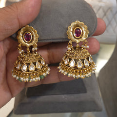 Yati antique gold plated set