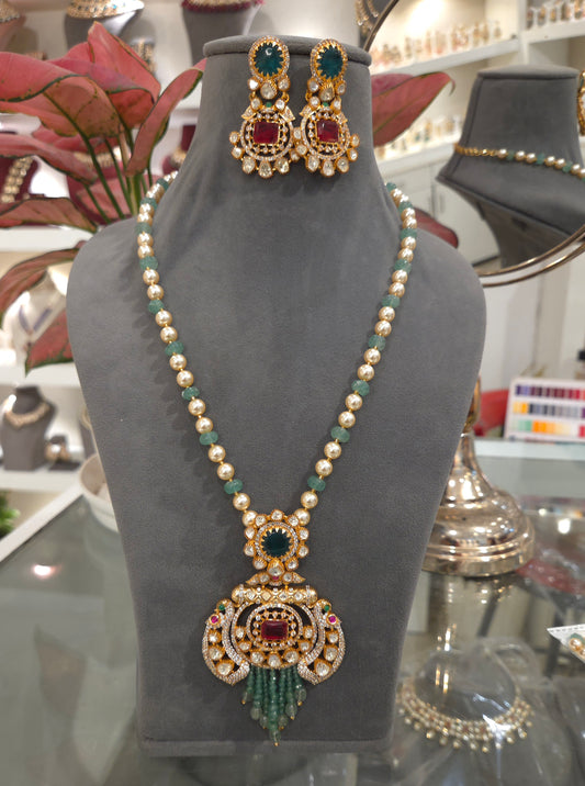 Baani moissanite polki p set