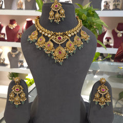 Kajal Antique choker Set