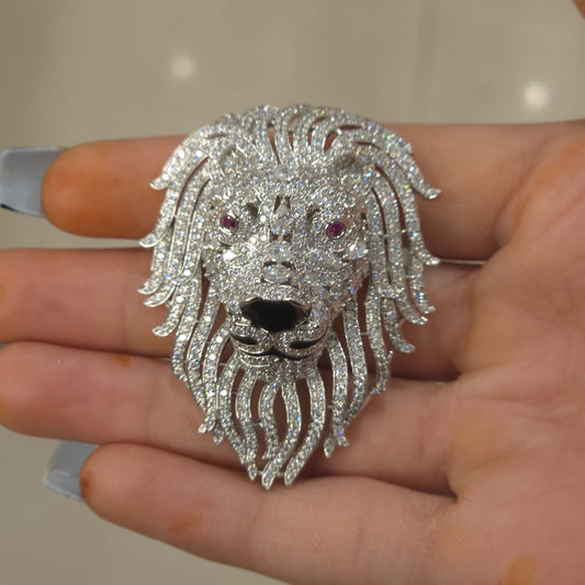 Lion Ad brooch