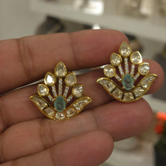 Vashi moissanite polki studs