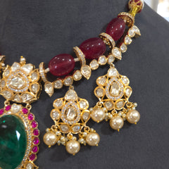 Jayanthi moissanite polki set