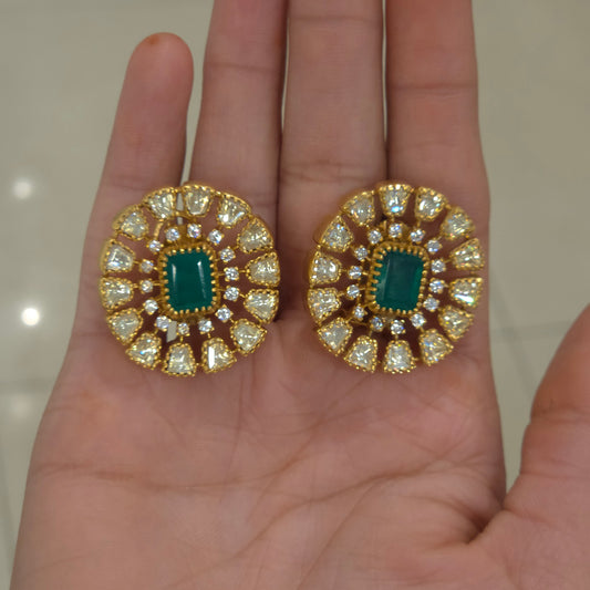 Bellinda Moissanite polki studs