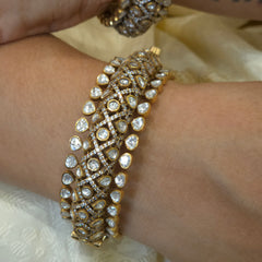 Kangana moissanite polki bangles