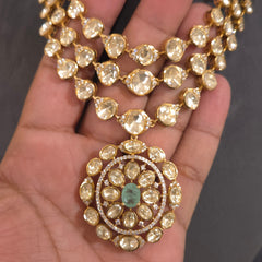 Meetali moissanite polki set