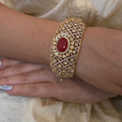 Meher moissanite polki bracelet