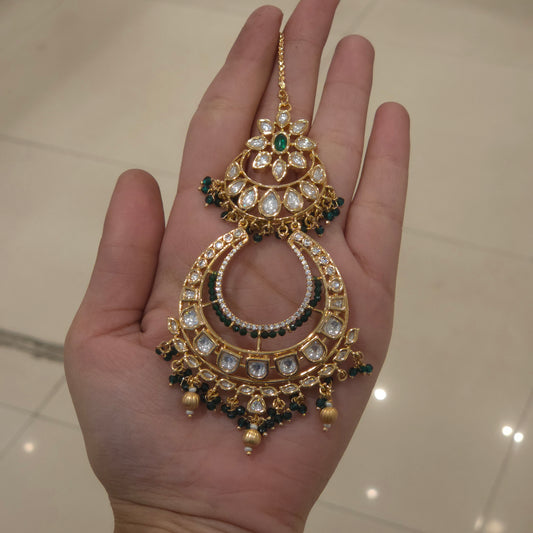 Shanaya cz Polki Tikka