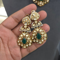 Mythili moissanite polki set