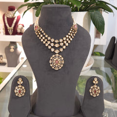 Meetali moissanite polki set