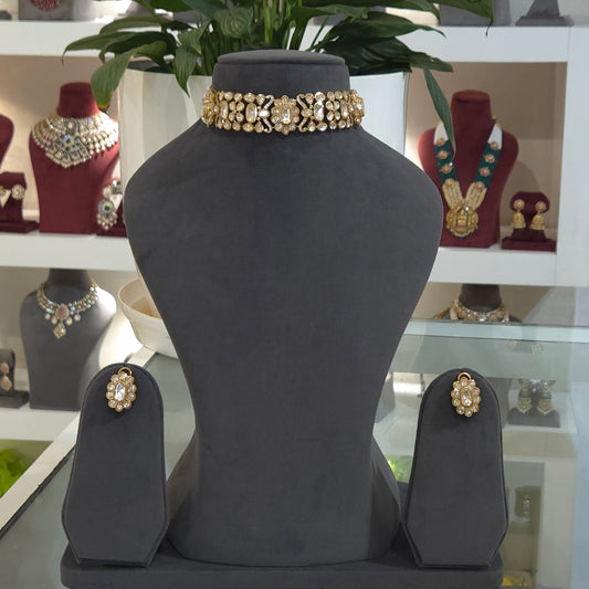Dhaara moissanite choker set