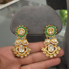 Shina noissanite polki necklace set