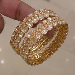 Raavi moissanite polki bangles