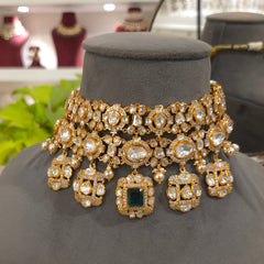 Arpana moissanite polki choker