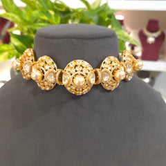 Mrinal moissanite polki set