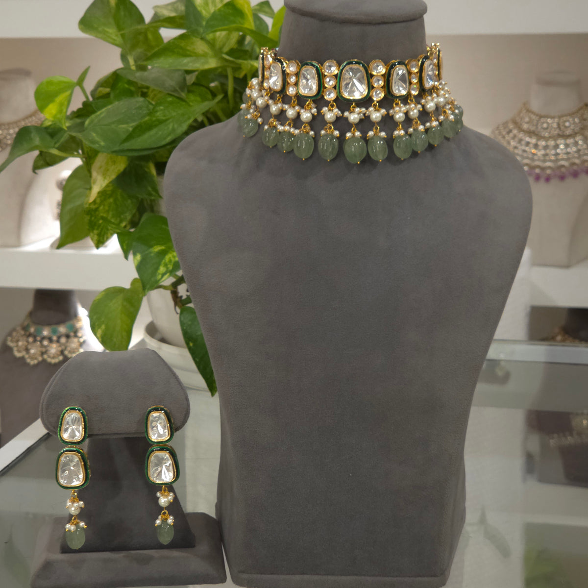 Shivanya Polki kundan set