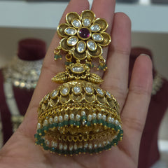 Kadamri polki jhumka