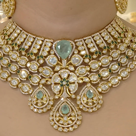 Nusrat bridal polki set