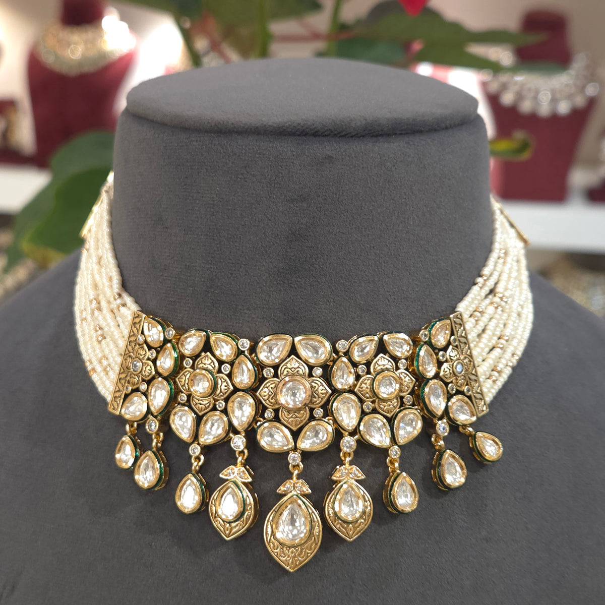 Mahima polki necklace set