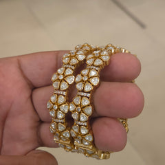 Anjali moissanite polki bangles