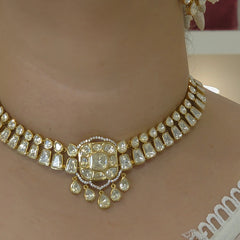 Siddhi moissanite polki set