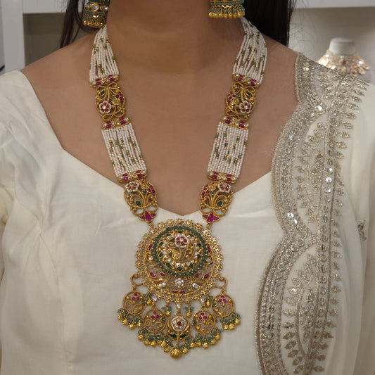 Radha long polki set