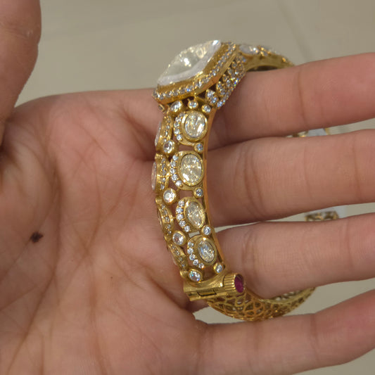 Palavi Moissanite polki bracelet