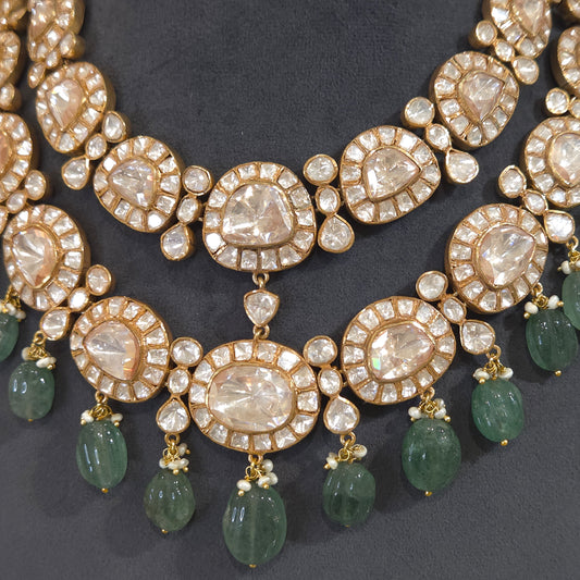 Ruhaniyat moissanite polki set