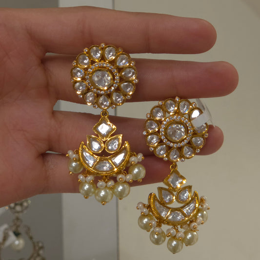 Butterscotchy Polki jhumka