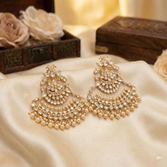 Manjula moissanite polki chaandbali