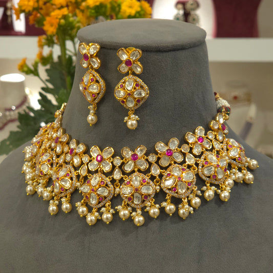 Nalini Moissanite choker set