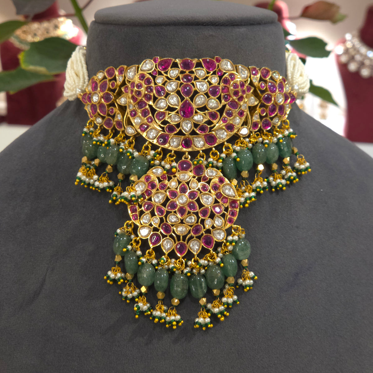 Riya polki choker set