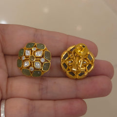 Manu moissanite polki set