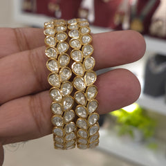 Ranjana moissanite Polki bangle