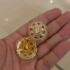 Arzoo moissanite polki studs