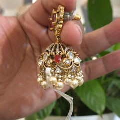 Kostuki polki jhumka