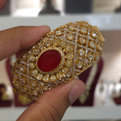Meher moissanite polki bracelet