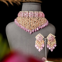 Noor Polki Choker Set (Marron)