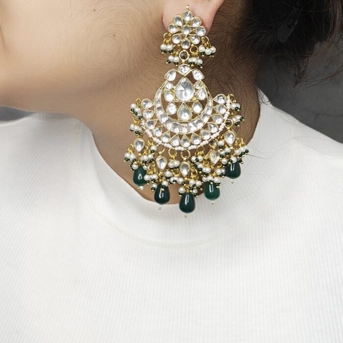 Nadia Paachi Kundan Chaandbali - Image 1
