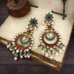 Ruhani Paachi Kundan Danglers - Image 2