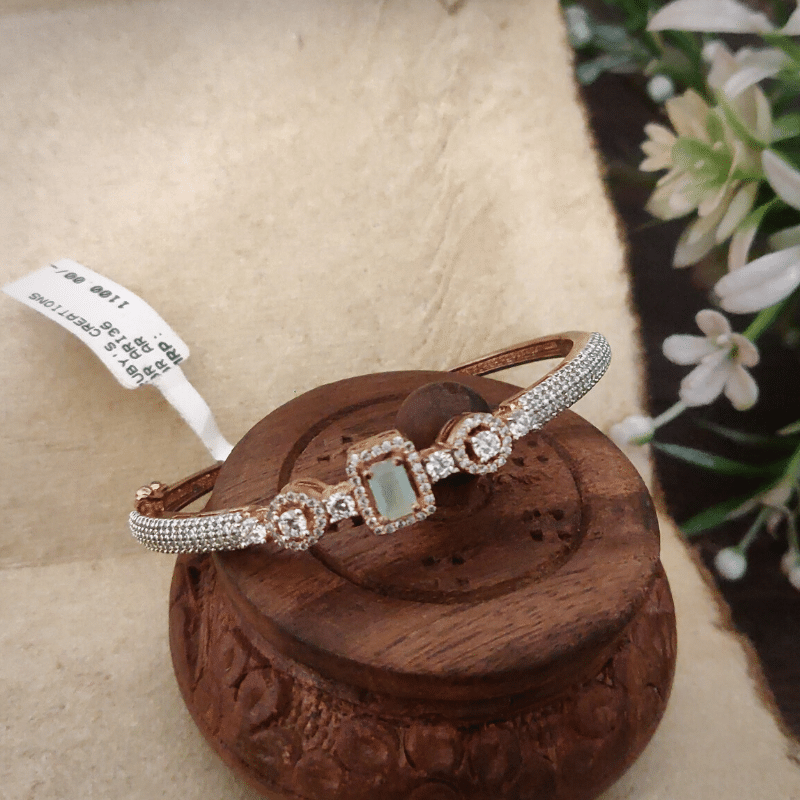 Women Sterling Silver Cubic Zirconia Link Bracelet– Inddus.in