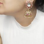 Aleena Ruby maroon jhumka
