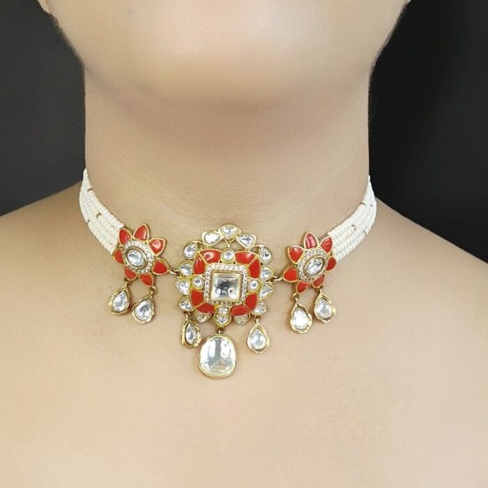 Devika polki choker set - Image 2